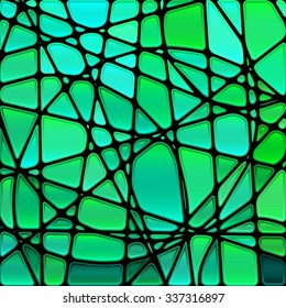 abstract vector stained-glass mosaic background