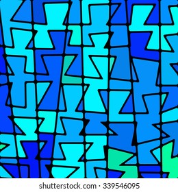 abstract vector stained-glass mosaic background