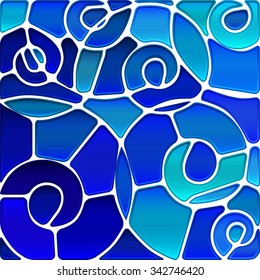 abstract vector stained-glass mosaic background