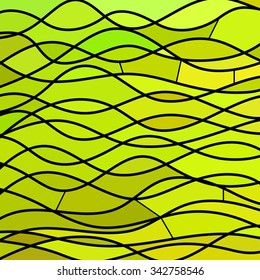 abstract vector stained-glass mosaic background