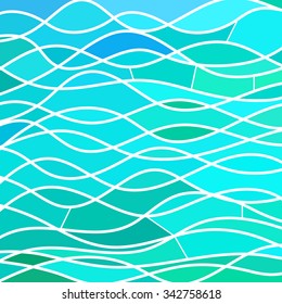 abstract vector stained-glass mosaic background