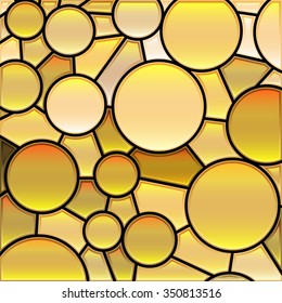 abstract vector stained-glass mosaic background