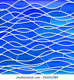 abstract vector stained-glass mosaic background