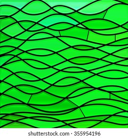 abstract vector stained-glass mosaic background