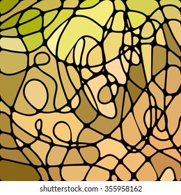 abstract vector stained-glass mosaic background