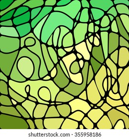 abstract vector stained-glass mosaic background