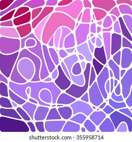 abstract vector stained-glass mosaic background