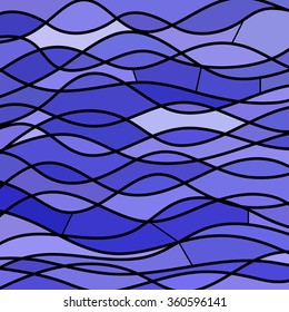 abstract vector stained-glass mosaic background