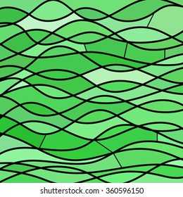 abstract vector stained-glass mosaic background