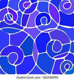 abstract vector stained-glass mosaic background