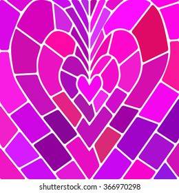 abstract vector stained-glass mosaic background