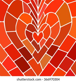 abstract vector stained-glass mosaic background