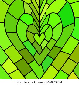 abstract vector stained-glass mosaic background