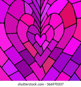 abstract vector stained-glass mosaic background