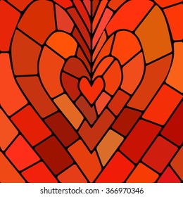 abstract vector stained-glass mosaic background