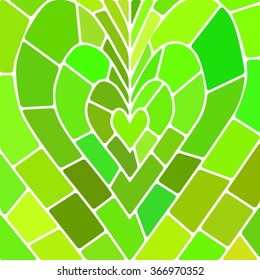 abstract vector stained-glass mosaic background