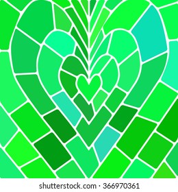 abstract vector stained-glass mosaic background