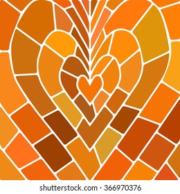 abstract vector stained-glass mosaic background