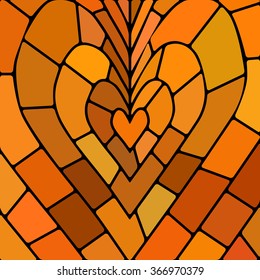 abstract vector stained-glass mosaic background