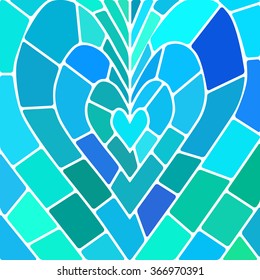 abstract vector stained-glass mosaic background