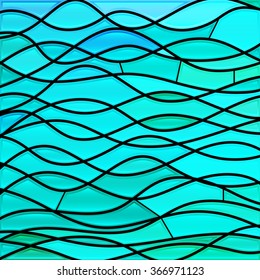abstract vector stained-glass mosaic background