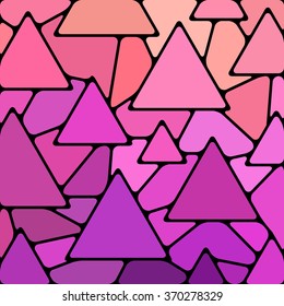 abstract vector stained-glass mosaic background