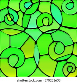abstract vector stained-glass mosaic background