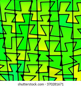abstract vector stained-glass mosaic background