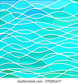 abstract vector stained-glass mosaic background