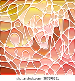 abstract vector stained-glass mosaic background