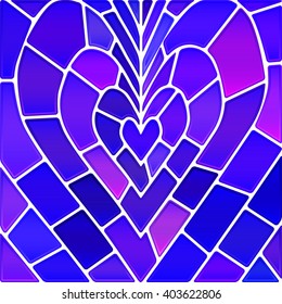 abstract vector stained-glass mosaic background