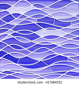 abstract vector stained-glass mosaic background