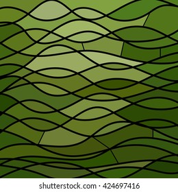 abstract vector stained-glass mosaic background
