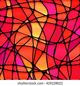 abstract vector stained-glass mosaic background