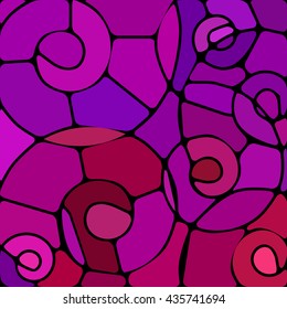 abstract vector stained-glass mosaic background