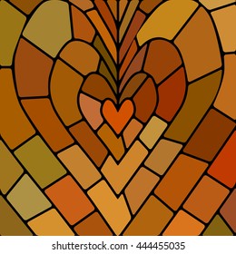 abstract vector stained-glass mosaic background