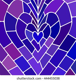 abstract vector stained-glass mosaic background