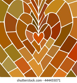 abstract vector stained-glass mosaic background