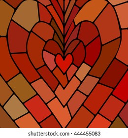 abstract vector stained-glass mosaic background