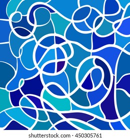 abstract vector stained-glass mosaic background