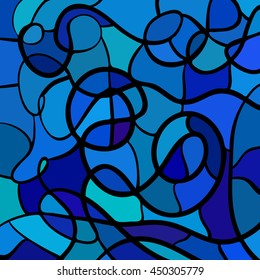 abstract vector stained-glass mosaic background