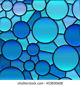 abstract vector stained-glass mosaic background