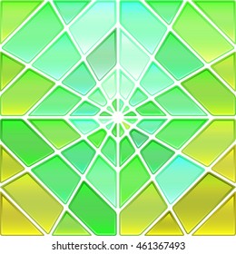 abstract vector stained-glass mosaic background