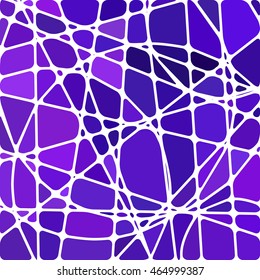 abstract vector stained-glass mosaic background - blue and violet