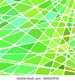 abstract vector stained-glass mosaic background - green and yellow