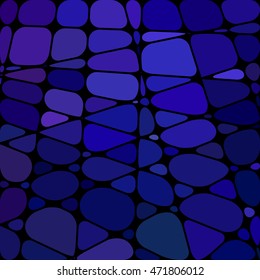 abstract vector stained-glass mosaic background - blue and violet