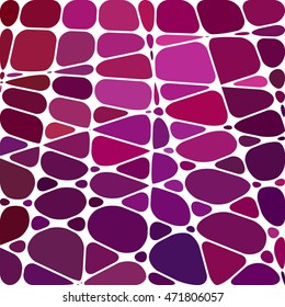 abstract vector stained-glass mosaic background - purple and red