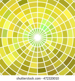 abstract vector stained-glass mosaic background - yellow and brown