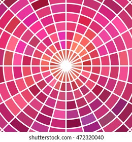 abstract vector stained-glass mosaic background - purple and red
