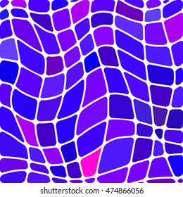abstract vector stained-glass mosaic background - purple and violet